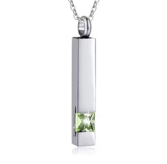 Birthstone Memorial Pendant-Cremation Jewelry